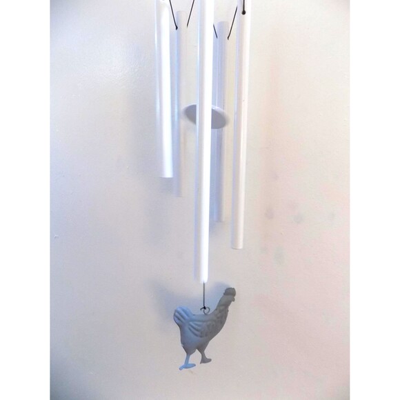 NEW Metal Rooster Chicken Wind Chime Country Decor Farmhouse - Picture 3 of 6